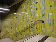 Maria Keil, paineis de azulejos, estação de metropolitano do Martim Moniz, Lisboa, c. 1971