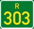 Regional route R303 shield