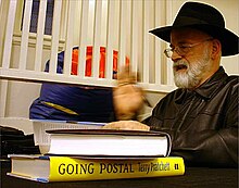 Terry Pratchett (Park Branch Library, San Francisco, 2005).