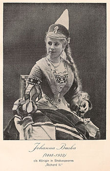 Johanna Buska v roce 1880