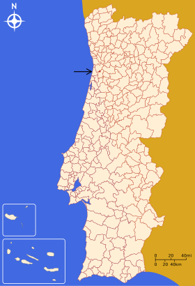Localização de São João da Madeira