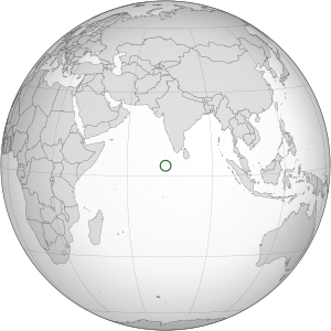 Мальдивы на карте региона
