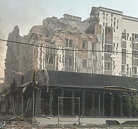 Центр Покровска после российского удара