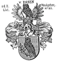 Wappen derer von Essen in Livland (1742)