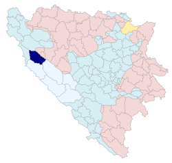 Location of Drvar