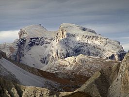 Birkenkofel vanaf de Forcella di Lavaredo