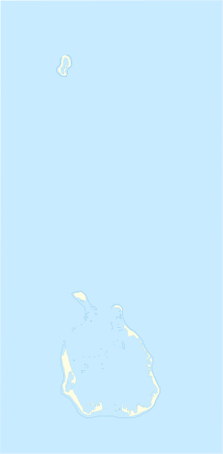 Localização da Ilha Ocidental nas Ilhas Cocos