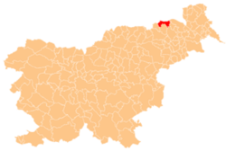 Location of the Municipality of Šentilj in Slovenia