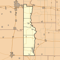 Rhodes is located in Vermillion County, Indiana