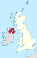 Heutige Provinz Nordirland im Vereinigten Königreich