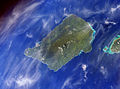 Illa Savai'i desde o espazo (foto NASA)