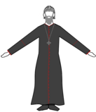 Koptische en Syrische priestermonnik