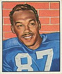 Mann's 1950 Bowman football card