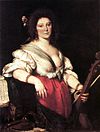 De gambiste, door Bernardo Strozzi. Me nump aon tot dit Barbara Strozzi is, al is neet zeker of de sjèlder femilie vaan häör is, en zoe jao wat veur femilie.