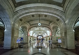 Botticino marble lobby