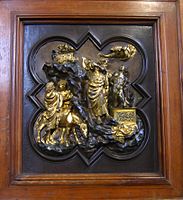 Sacrificio de Isaac, de Ghiberti, siglo XV.