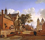 Изглед към място в Кьолн (1666) от Ян ван дер Хейден