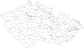 Map of districts (borders as of 2016)