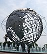 The Unisphere, a large metal globe sculpture