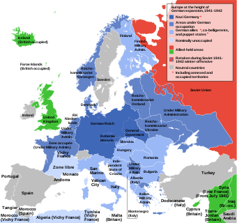 Загальний стан на Європейському театрі війни протягом світового конфлікту. 1939—1945