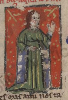 Illuminated medieval miniature