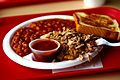 Image 30 BBQ sandwich and baked beans (from Culture of Arkansas)