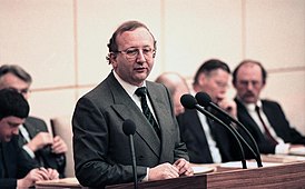 В. Виммер на заседании общегерманского бундесрата. 1990