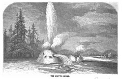 Sketch of Grotto Geyser, 1871[3]