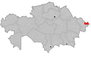 موقعیت شهرستان قاتون‌قره‌غای در نقشه