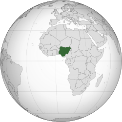 Nijerya haritadaki konumu