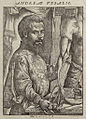 André Vesalio, retrato na súa obra De Humani Corporis Fabrica (1543)