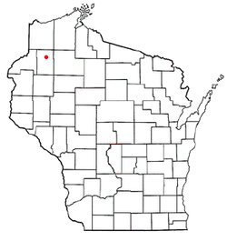 Location of Gull Lake, Wisconsin
