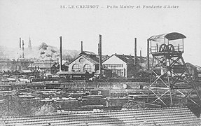 Les usines Schneider au Creusot (sidérurgie et construction méncanique).