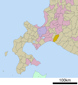 Location of Atsuma in Hokkaido (Iburi Subprefecture)