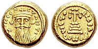 Solidus cesarja Konstansa II. (641-668), kovan v Kartagini