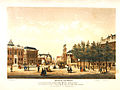 Former 'Deventer Houtmarkt' - now the J.D. Meijerplein - in 1861, painting by Willem Hekking.