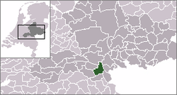 Lage von Nijmegen in der Provinz Gelderland