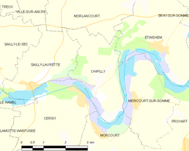 Mapa obce Chipilly