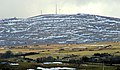 Slieve Croob vista da est, coperta da neve