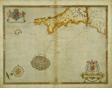 The Spanish fleet off the coast of Cornwall on 29 July 1588