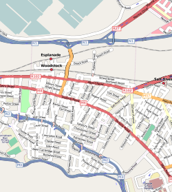 Street map of Woodstock