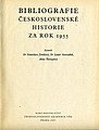 Bibliografie československé historie za rok 1955