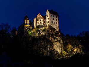 Beleuchtete Burg Egloffstein (2014)