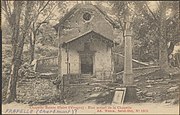 Chapelle Sainte-Claire dans le hameau de Charémont (carte postale Adolphe Weick), entre 1880 et 1945.