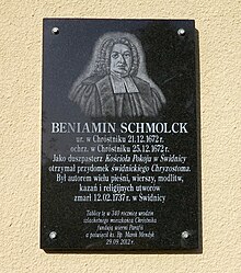 Gedenktafel Benjamin Schmolck