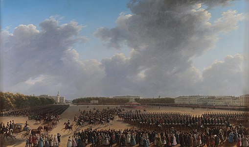 Григорий Чернецов. Парад 6 октября 1831 года на Царицыном лугу