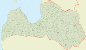 Кришьянская волость на карте