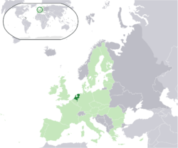 Location of  Holan  (dark green) – in Europe  (light green & dark grey) – in the European Union  (light green)