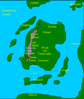Karta otoka Lyonesse