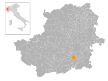 Localisation de Vinovo
